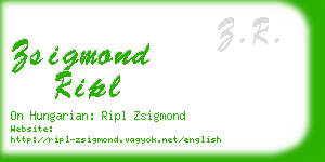 zsigmond ripl business card